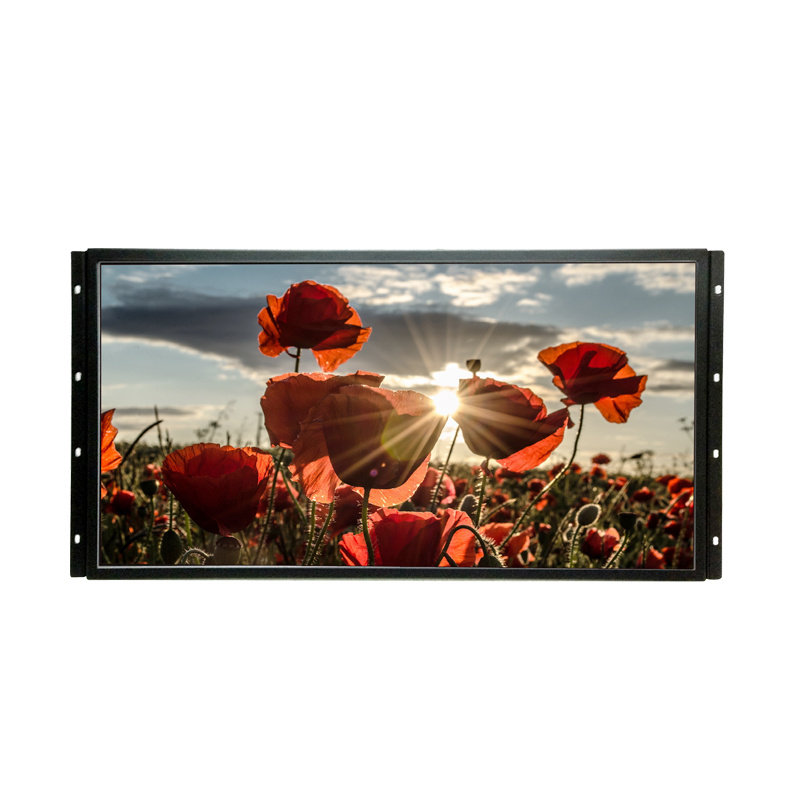 24 inch Slim High Brightness Monitor , Open Frame Monitor Hdmi Vga Dvi Inputs 178 Angle