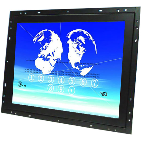 Vertical 15 inch Rack Mount LCD Monitor Capacitive Touch Screen