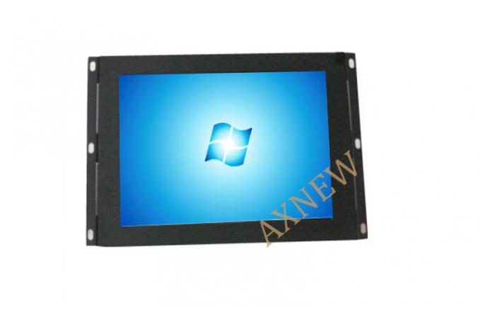 Rack Mount 8 inch Resistive Touch Monitor AV / HDMI Inputs with USB