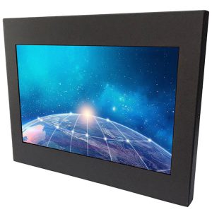 HD Slim Resistive Touch Monitor , Industrial Touch Screen Panel for Advertising